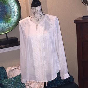 Ann Taylor Loft Blouse 👚 Off White